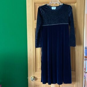 Amy Byer Sparkling Navy Dress